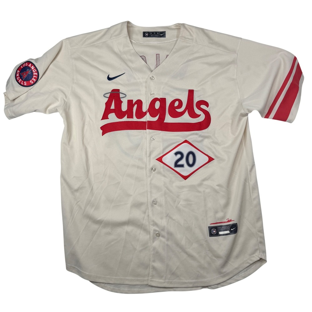 Nike Los Angeles Angels Jared Walsh #20 City Connect MLB Jersey XXL Cream